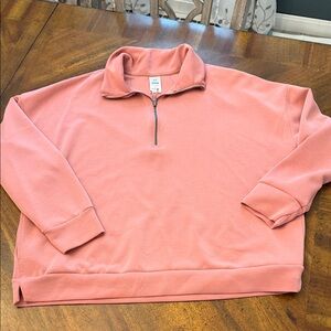 Women's Zip-Up Sweater in Pink